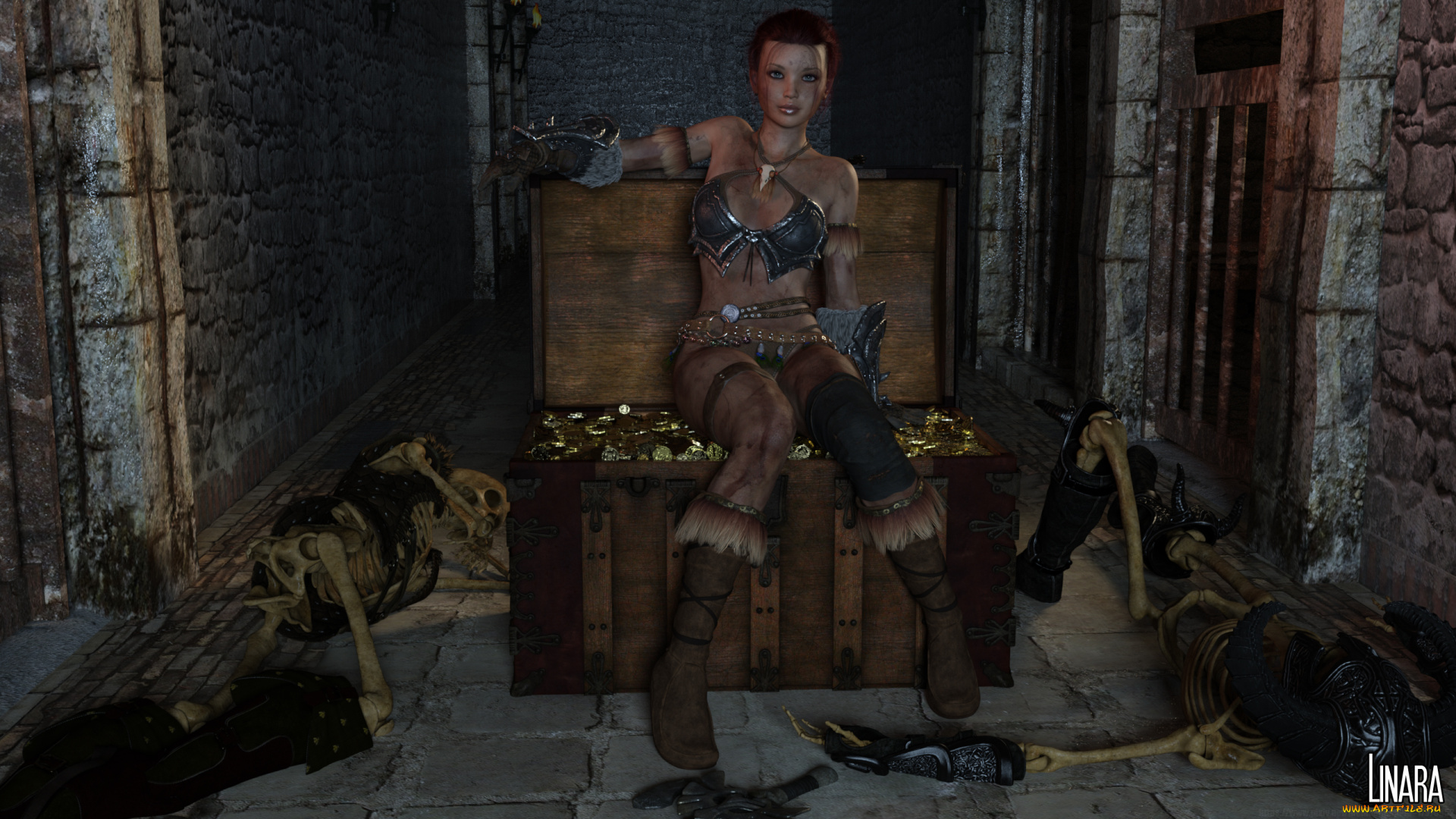 3д, графика, ужас, , horror, фон, взгляд, девушка