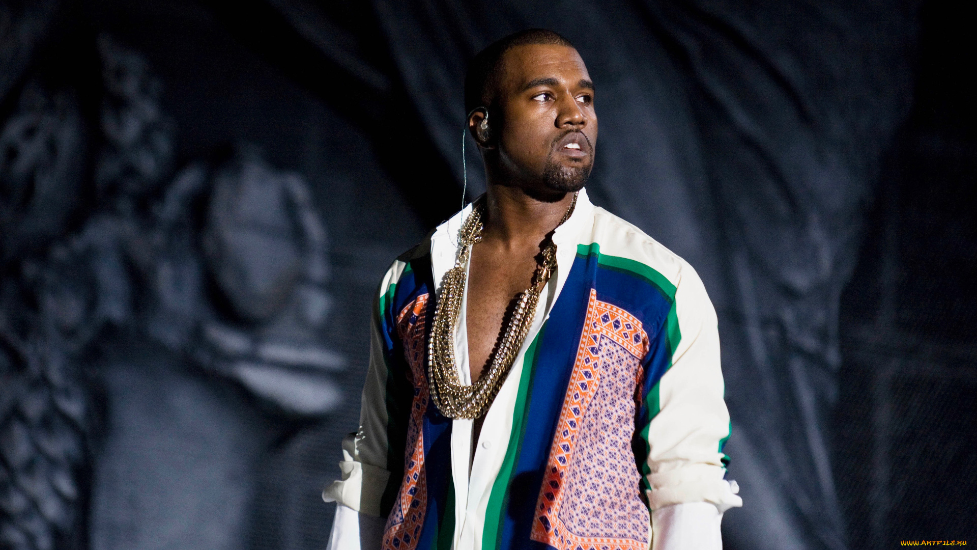 kanye, west, музыка, -временный, взгляд, музыкант, мужчина