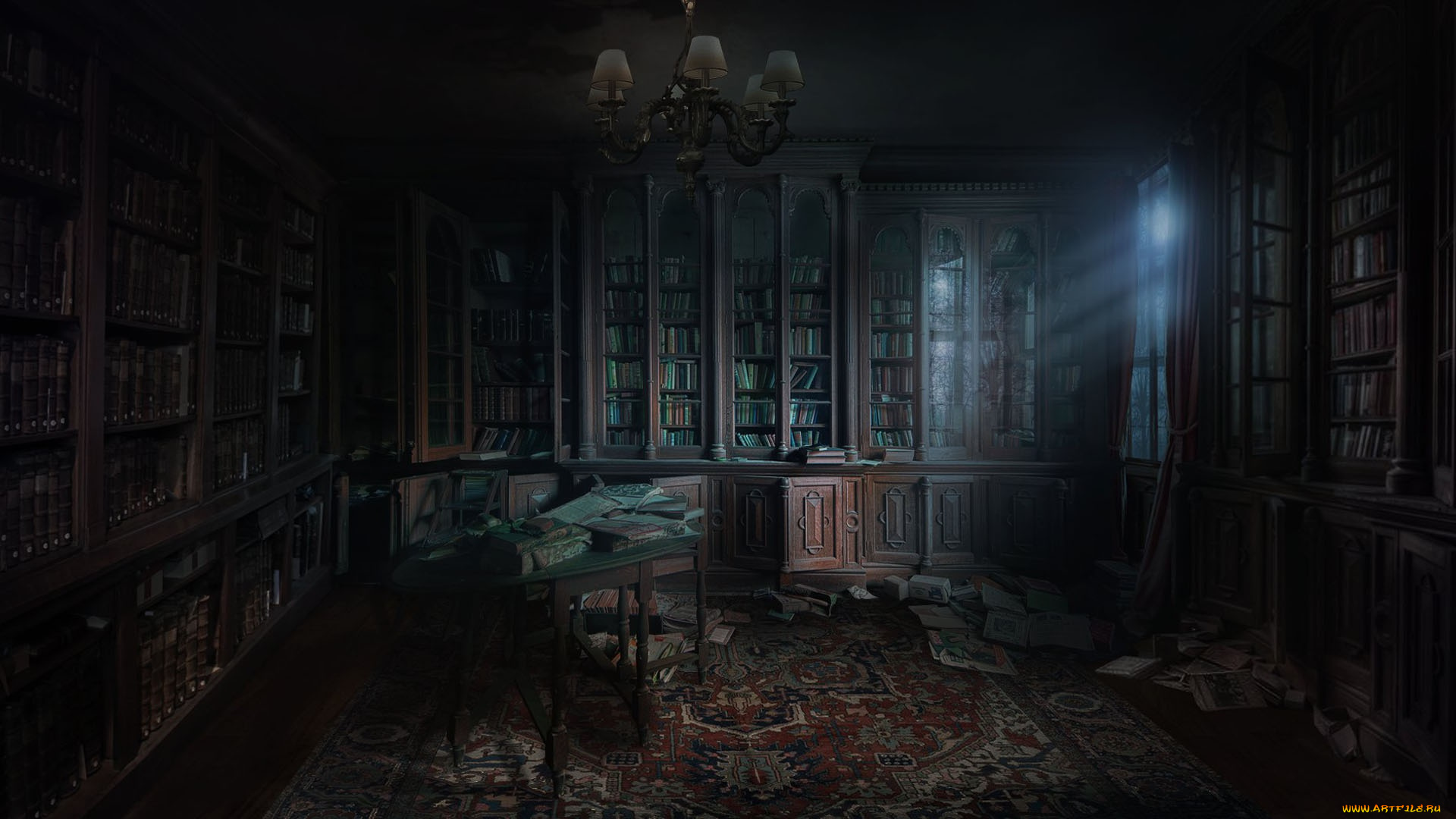 разное, развалины, , руины, , металлолом, библиотека, library, concept, andrii, shafetov, комната