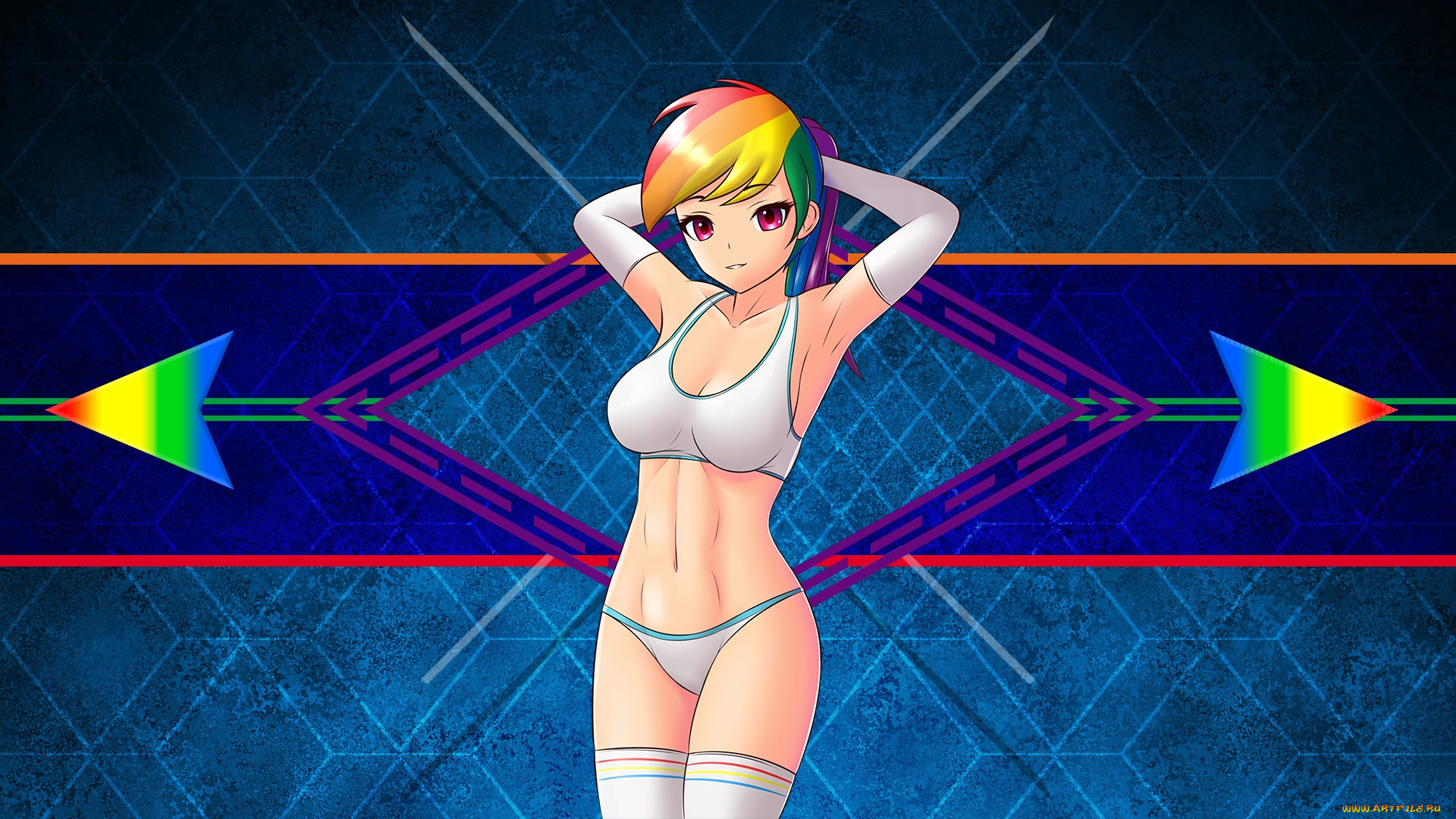 векторная, графика, девушки, , girls, фон, взгляд, девушка