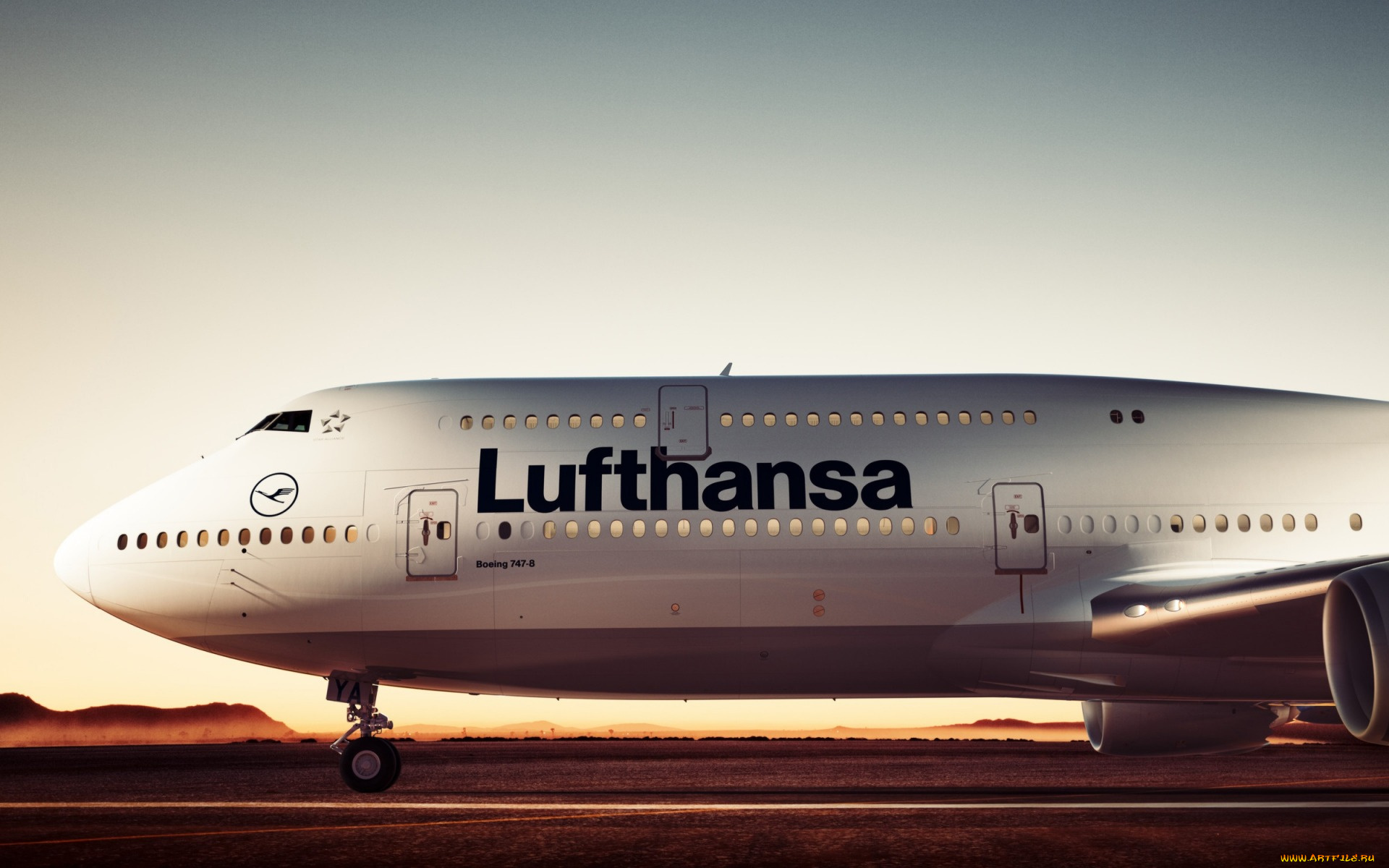 boeing, 747, авиация, пассажирские, самолёты, boeing, 747, lufthansa, аэродром, взлетно-посадочная, полоса, пассажирский, самолет