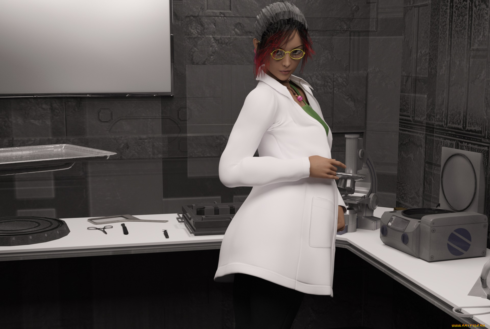 3д, графика, люди, , people, девушка, взгляд, фон