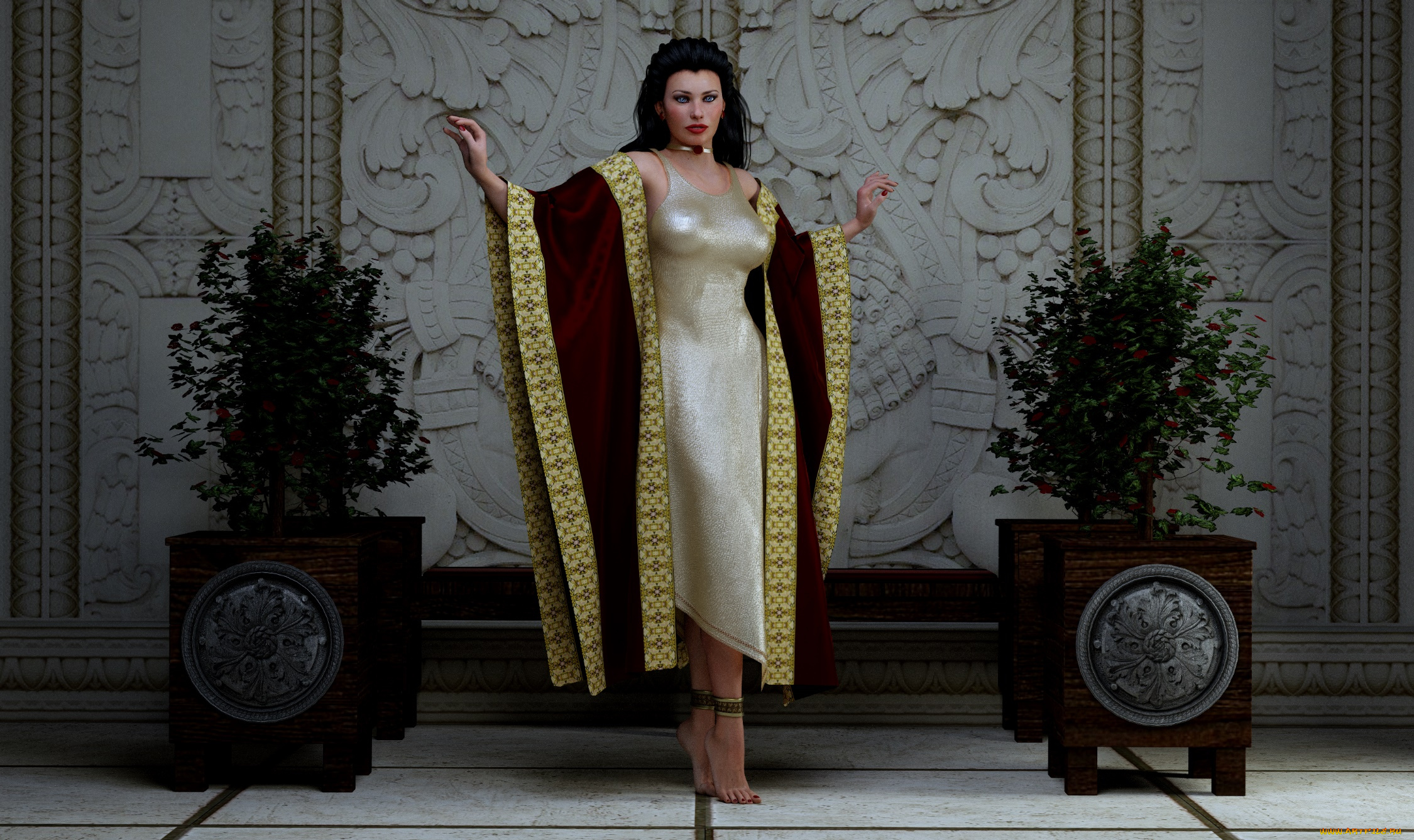 3д, графика, люди, , people, девушка, взгляд, фон