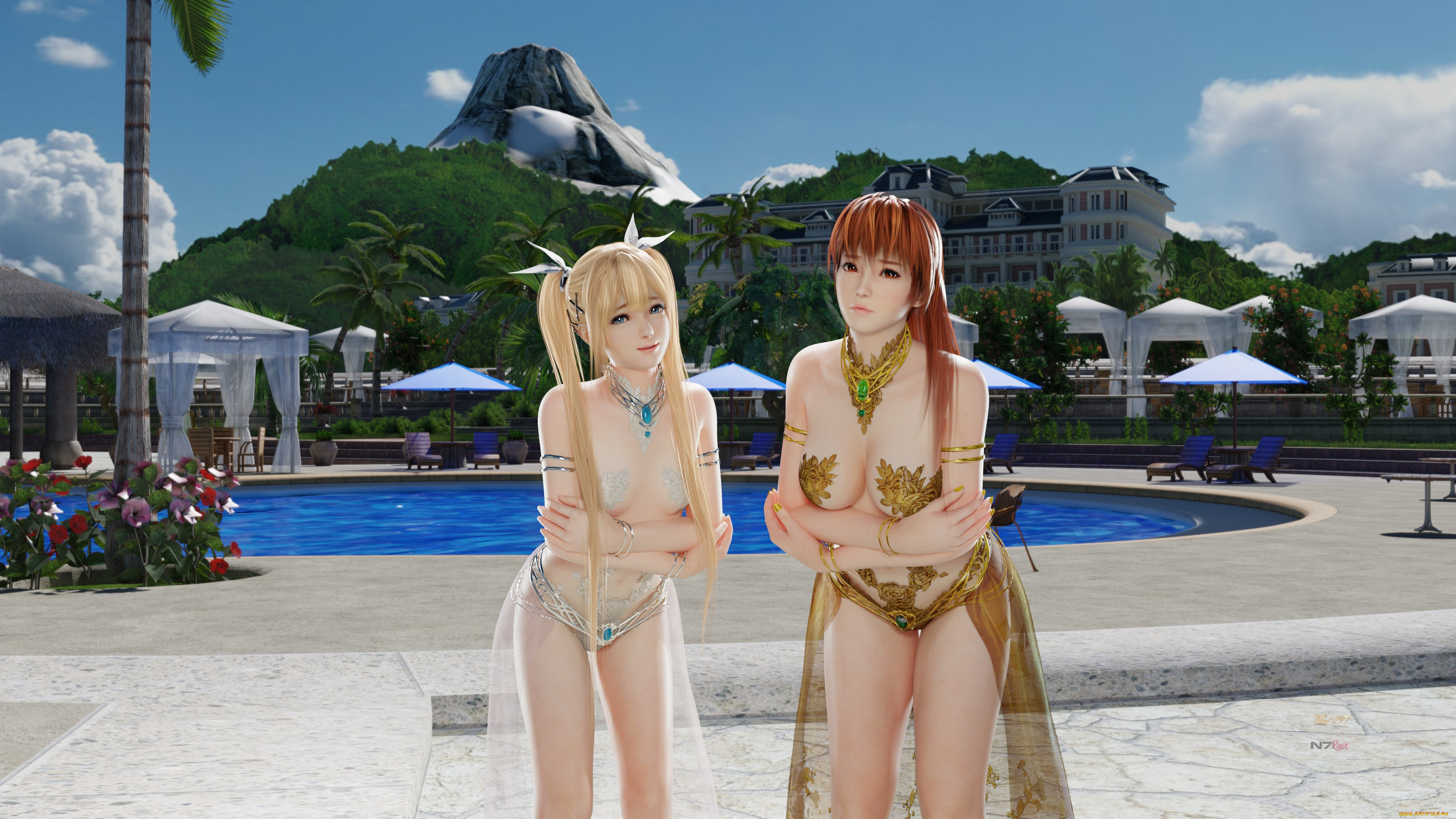 3д, графика, люди, , people, девушки, взгляд, фон