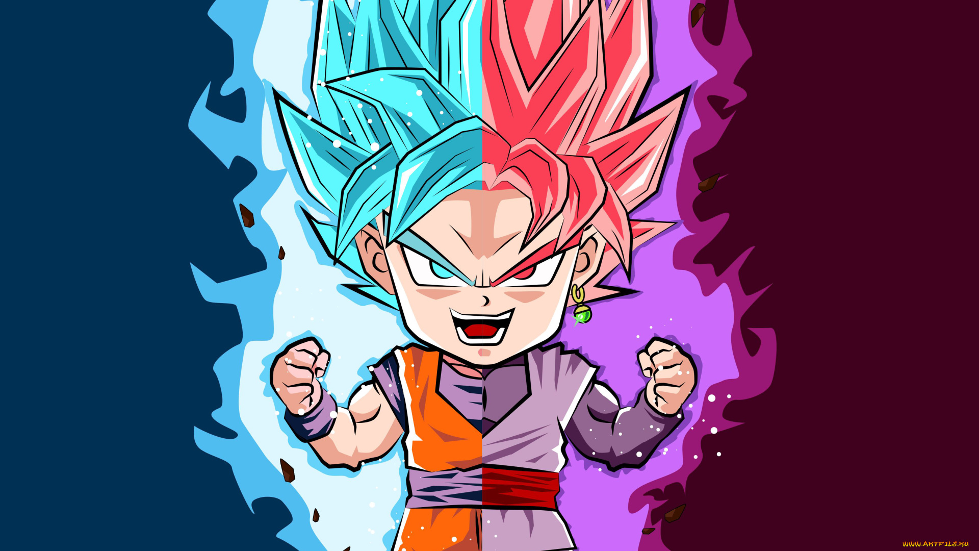 аниме, dragon, ball, взгляд