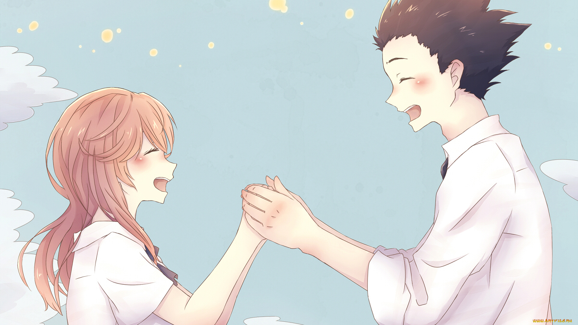 аниме, koe, no, katachi, форма, голоса