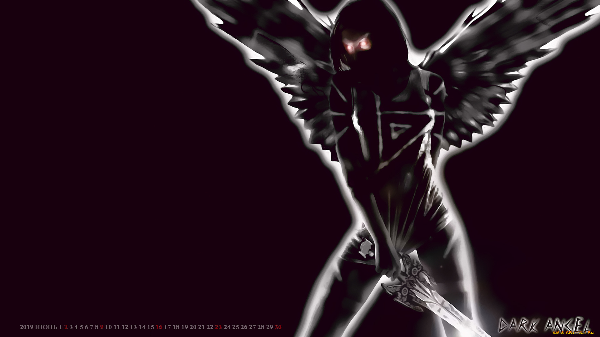 календари, фэнтези, 2019, calendar, крылья, оружие, существо