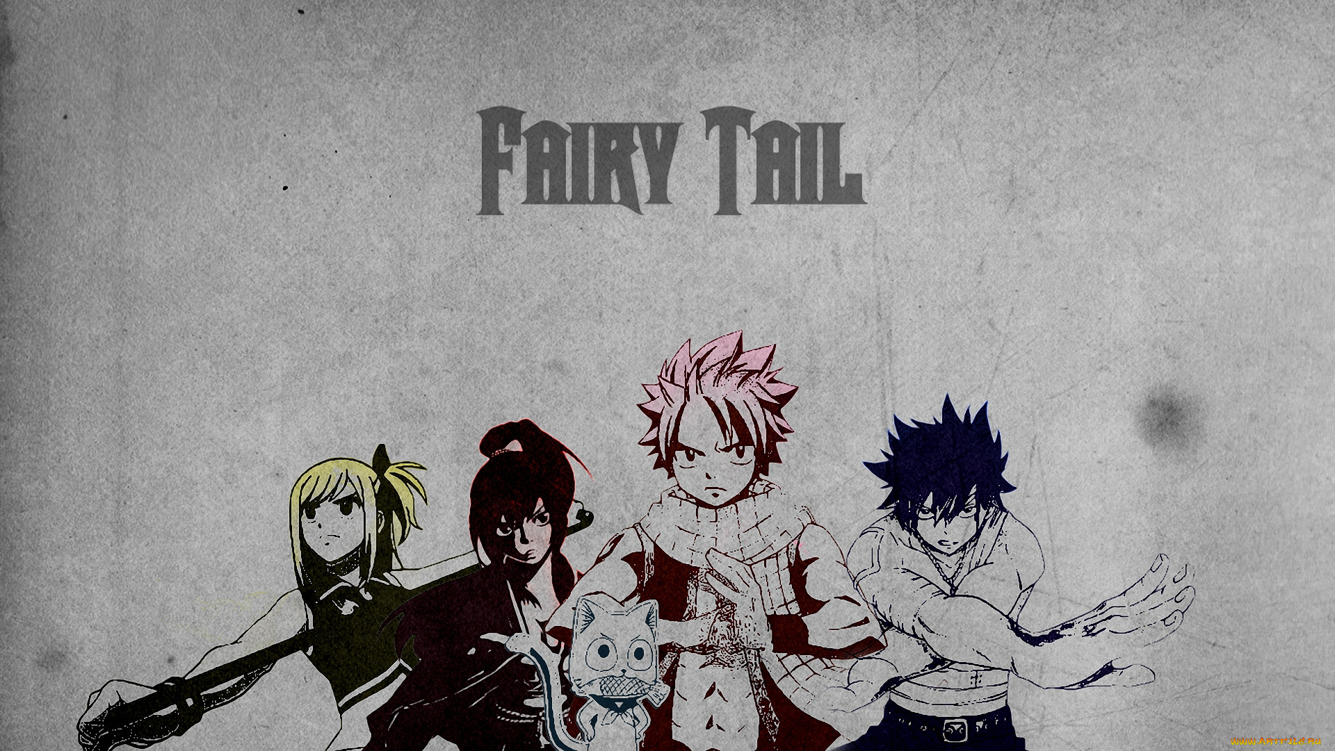 аниме, fairy, tail, lucy, happy, gray, erza, slayers, natsu, волшебник, dragneel, маг, чародей