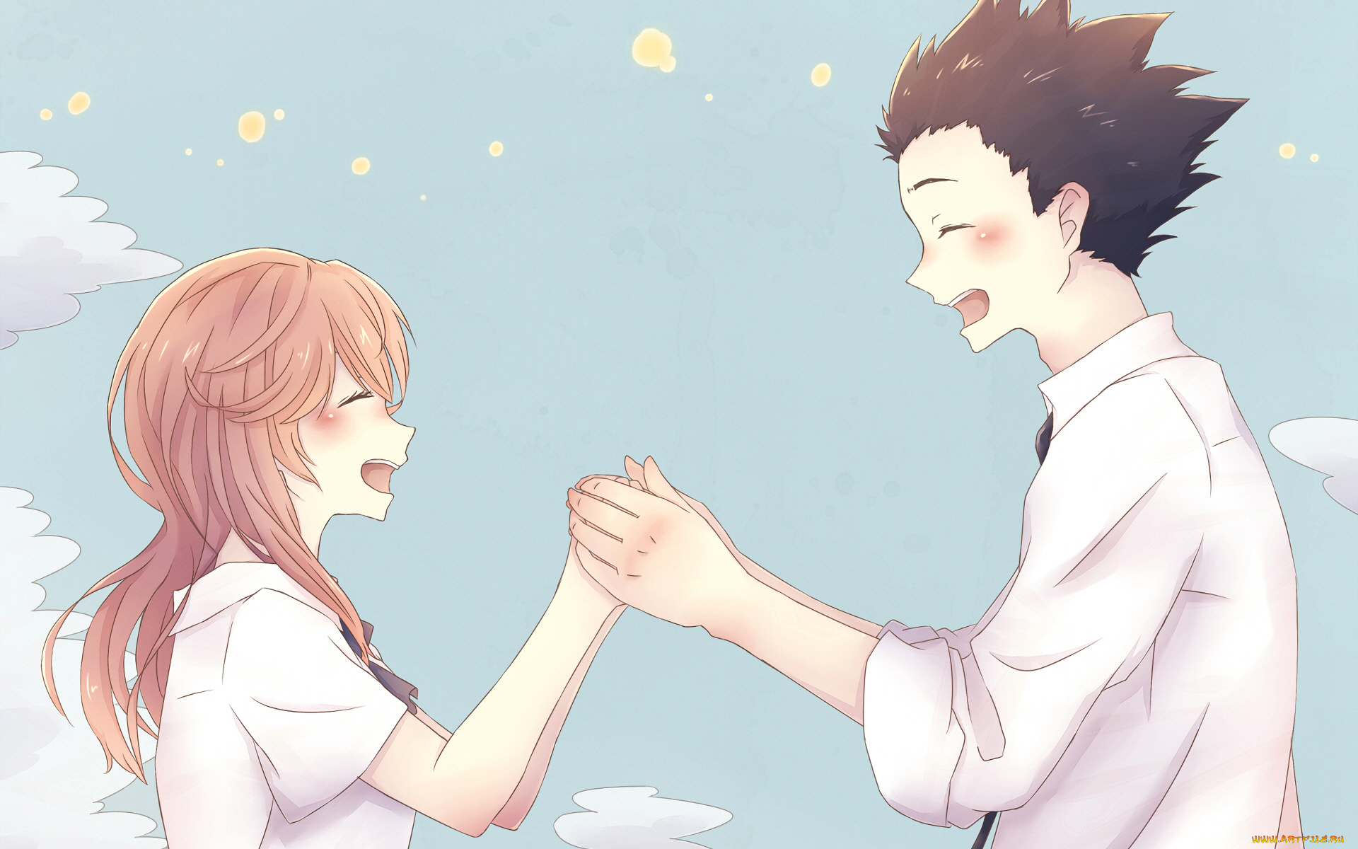 аниме, koe, no, katachi, форма, голоса