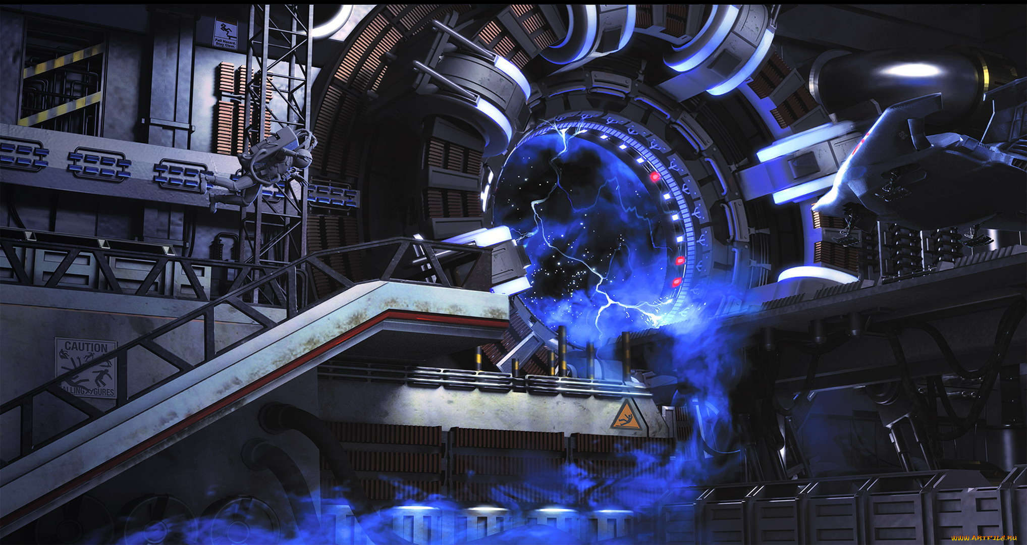 фэнтези, иные, миры, , иные, времена, станция, телепорт, молнии, дым