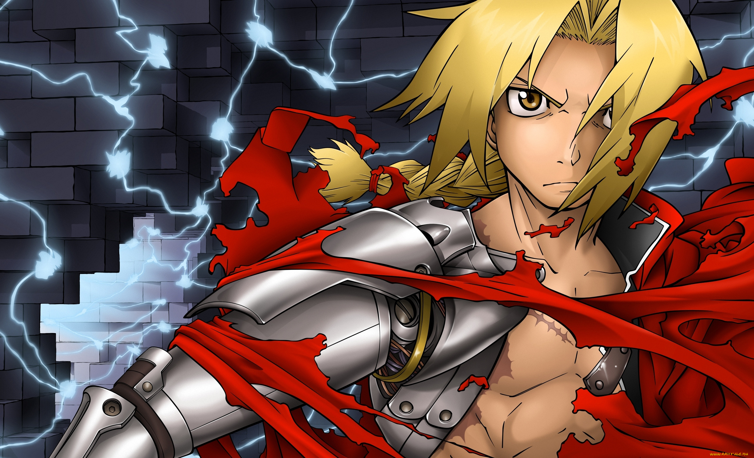 аниме, fullmetal, alchemist, ученый, эдвард, протез, edward, алхимик, elric, парень