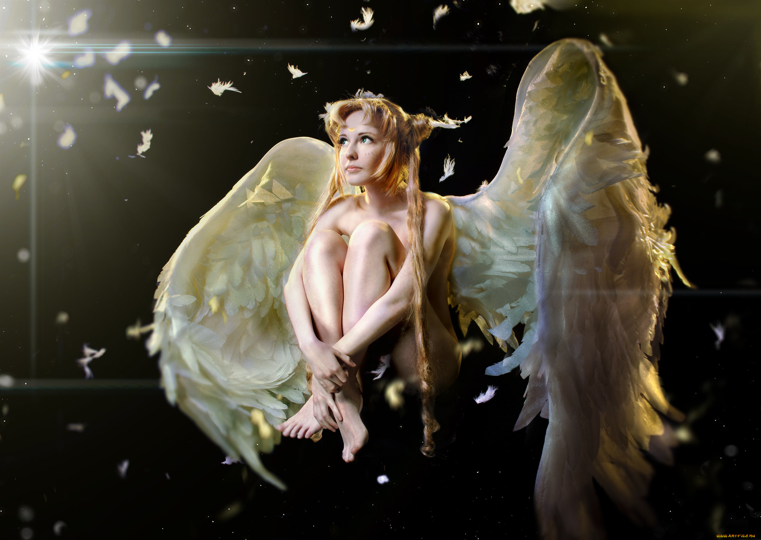 разное, cosplay, , косплей, крылья, фон, девушка