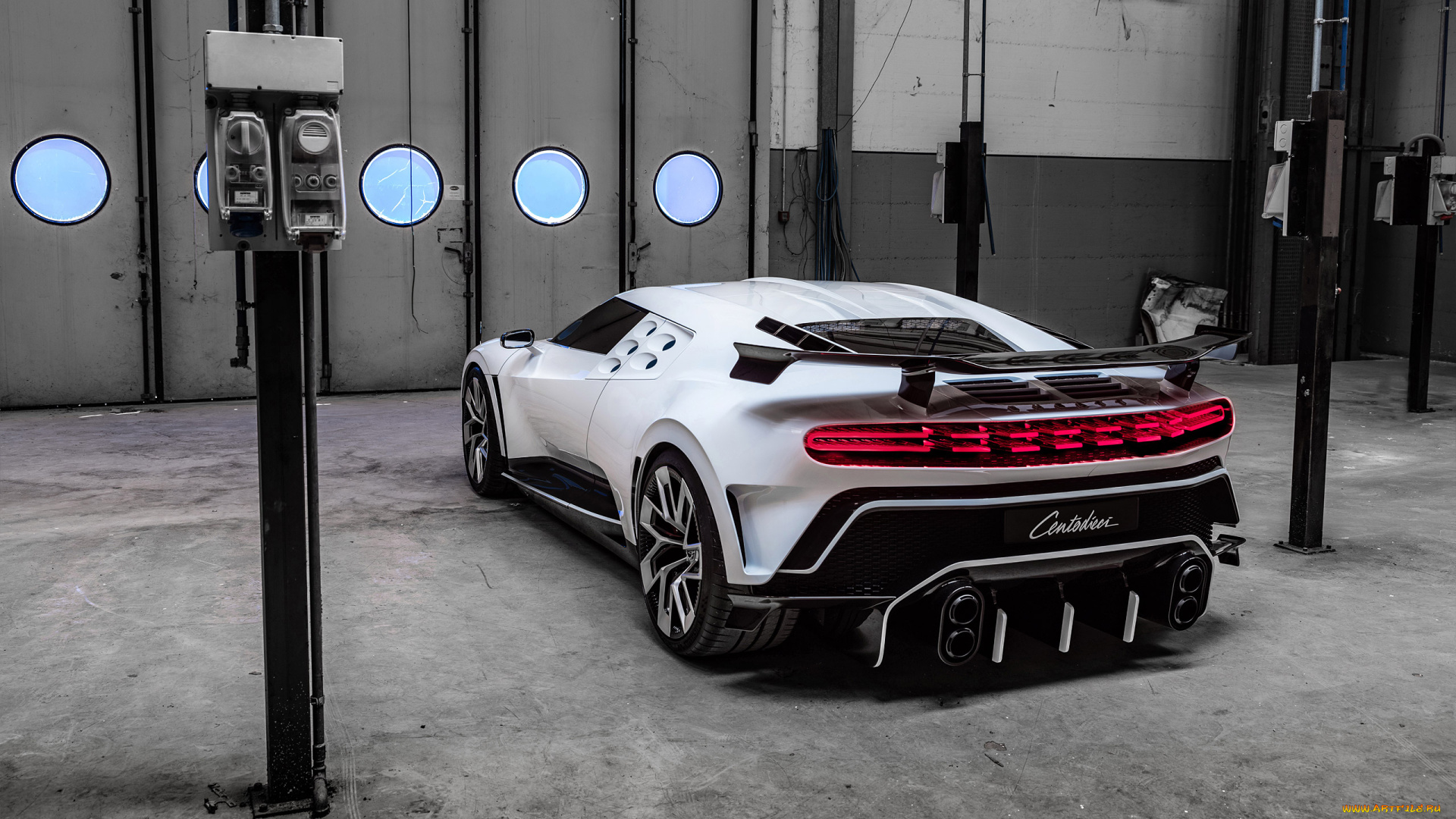 2020, bugatti, centodieci, автомобили, bugatti, centodieci, 2020, вид, сзади, экстерьер, гиперкар, новый, белый, суперкар, класса, люкс