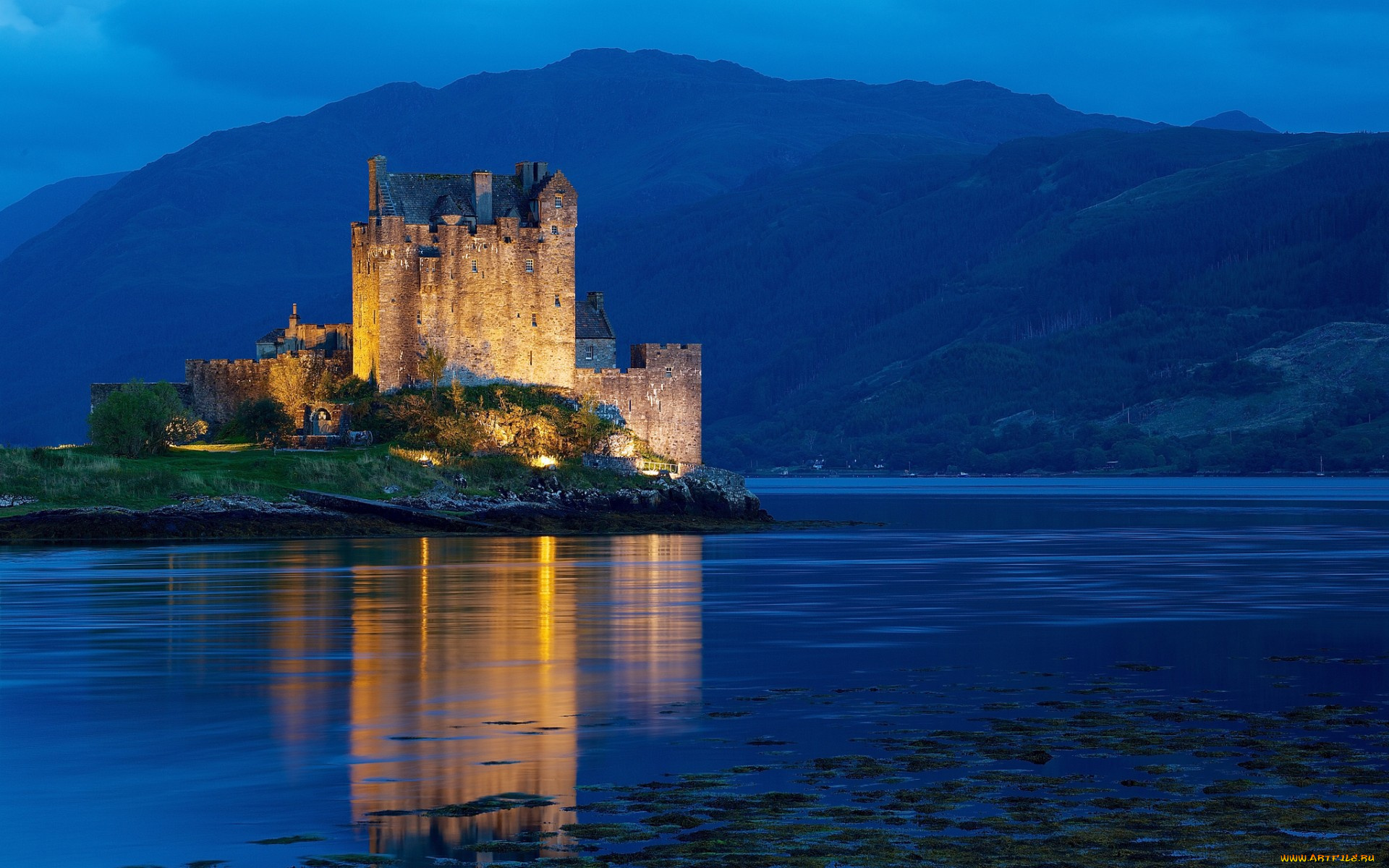 dornie, castle, scotland, города, замки, англии, dornie, castle