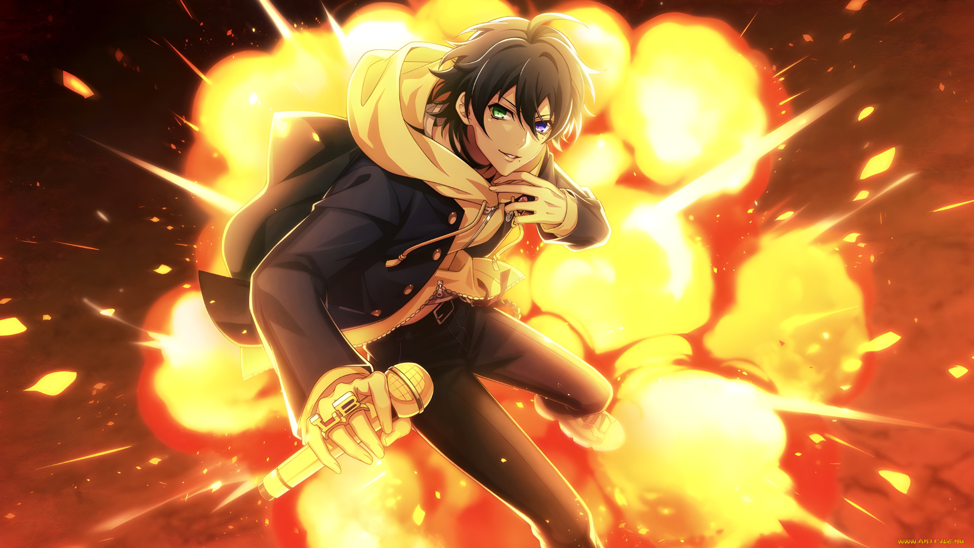 аниме, hypnosis, mic, hypnosis, mic