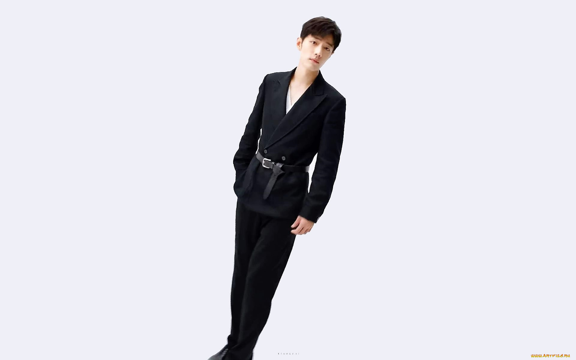 мужчины, xiao, zhan, актер, пиджак, пояс