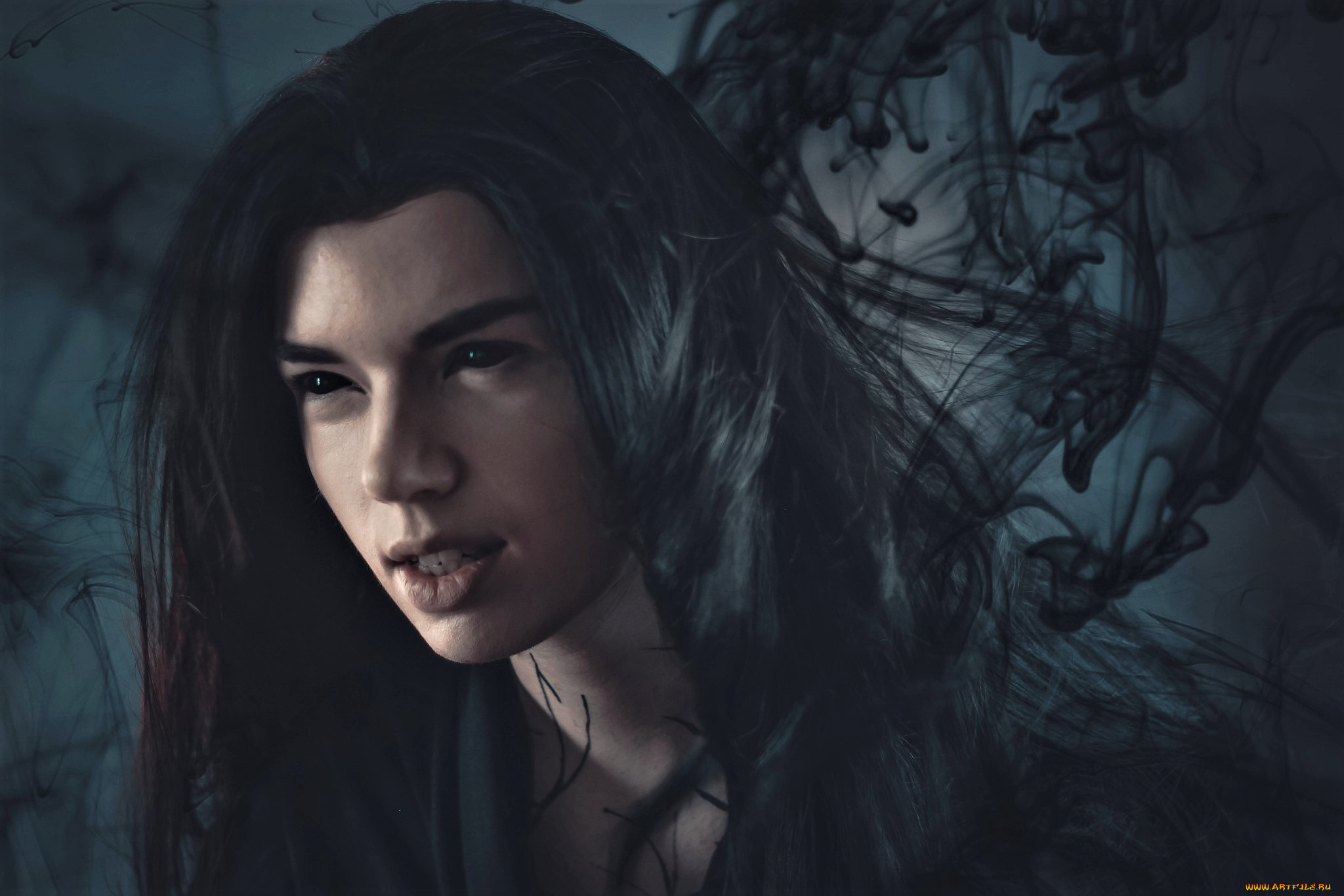 мужчины, -, креатив, , косплей, вэнь, нин, лицо