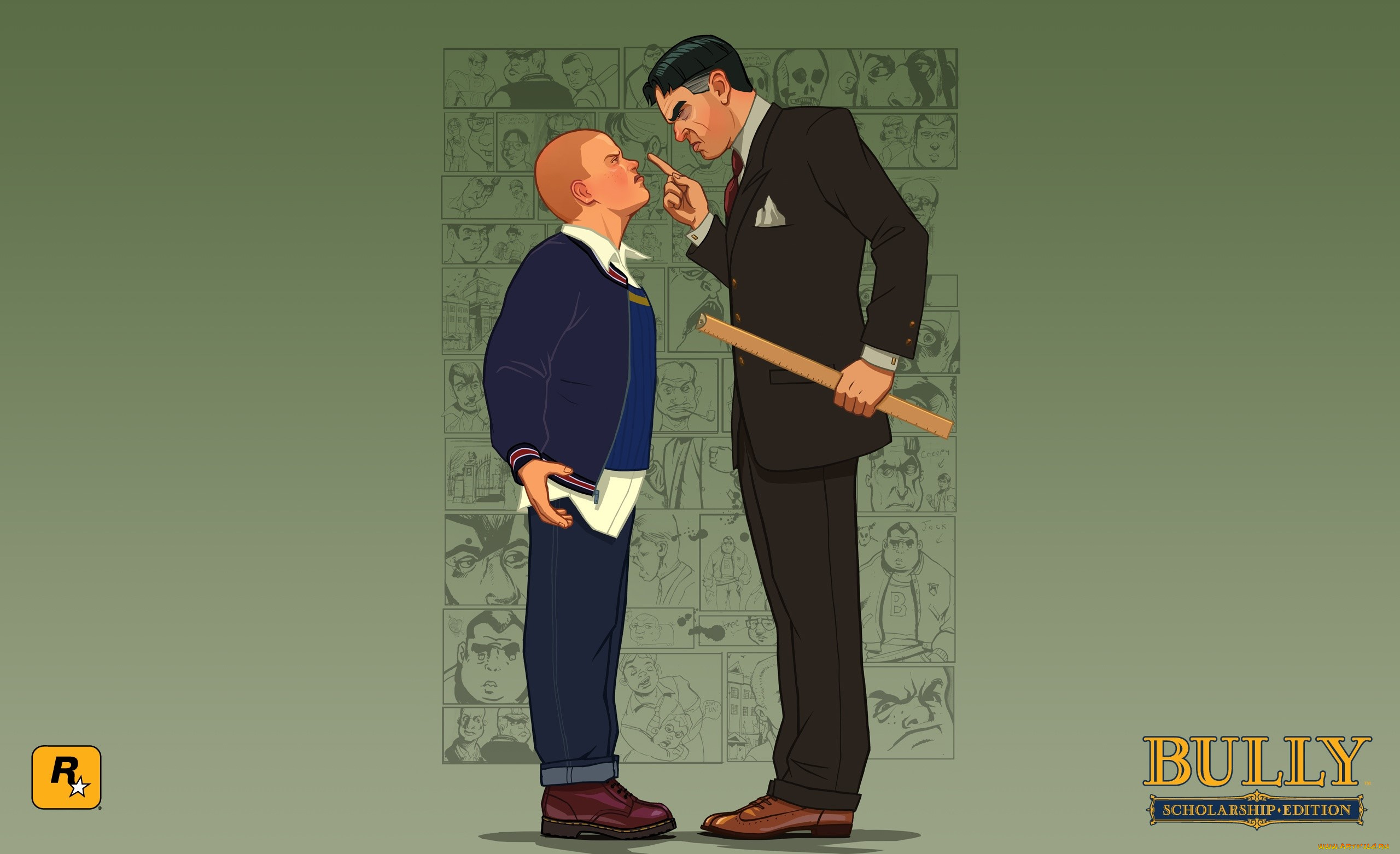 видео, игры, bully, ссора