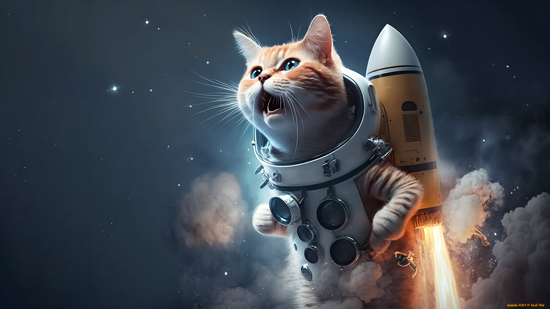 фэнтези, существа, нейросети, графика, нейроарт, ai, art, нейронные, сети, рисунки, нейро, искусство, кот, космонавт