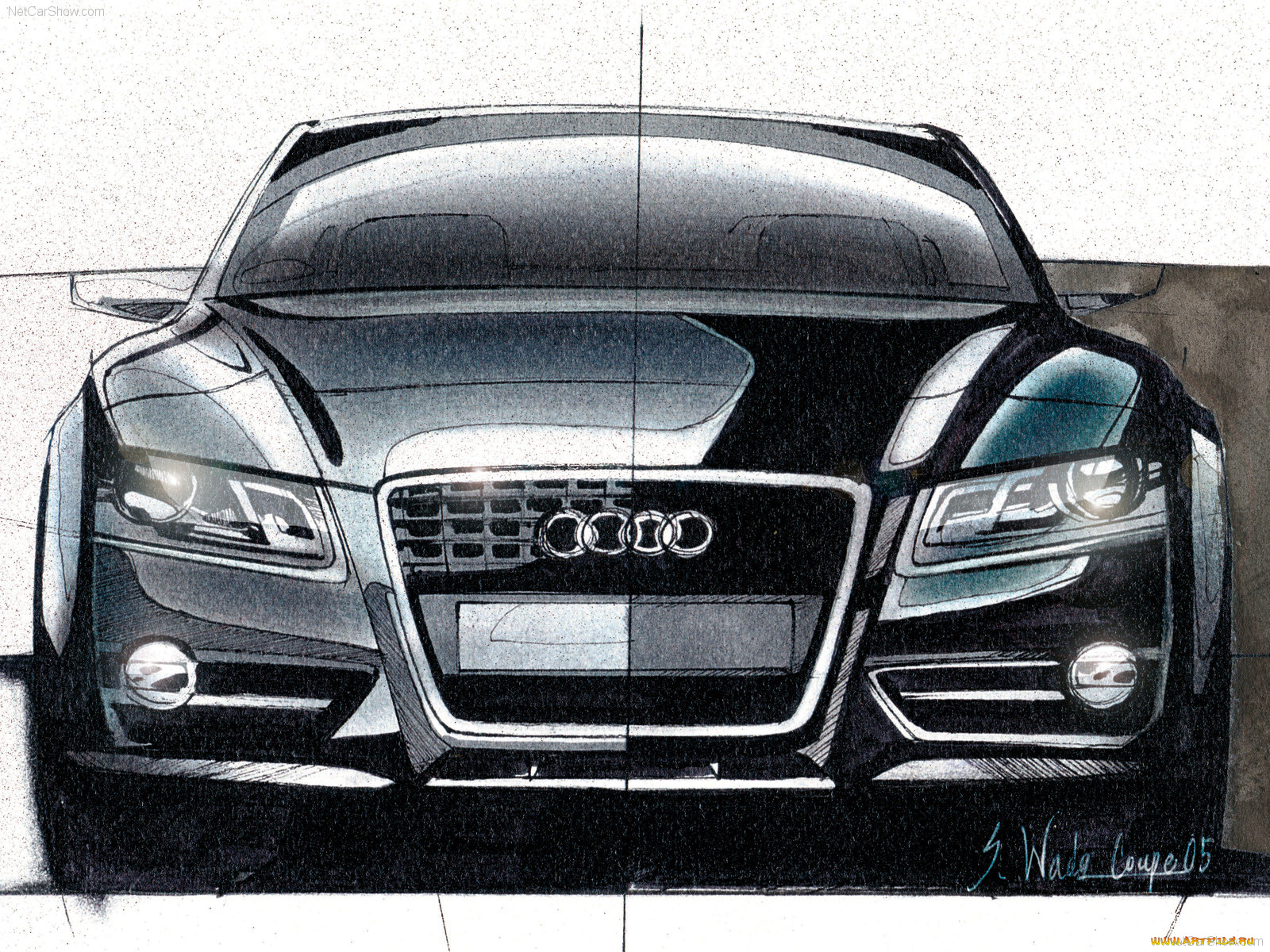 автомобили, рисованные