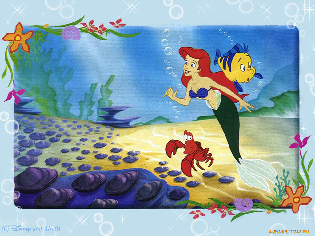 мультфильмы, the, little, mermaid