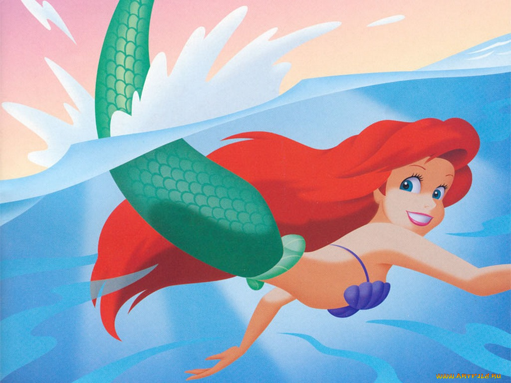 мультфильмы, the, little, mermaid