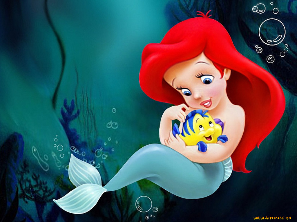 мультфильмы, the, little, mermaid