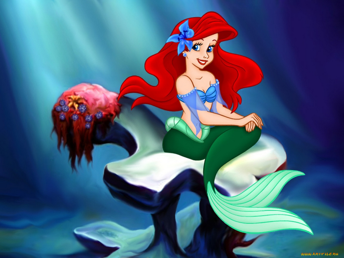 мультфильмы, the, little, mermaid