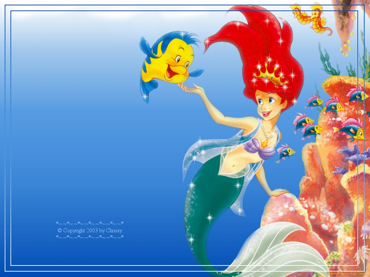 мультфильмы, the, little, mermaid