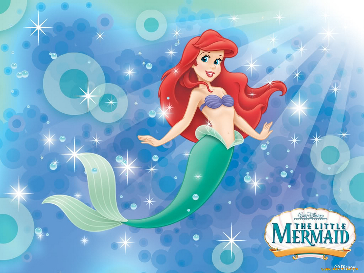 мультфильмы, the, little, mermaid