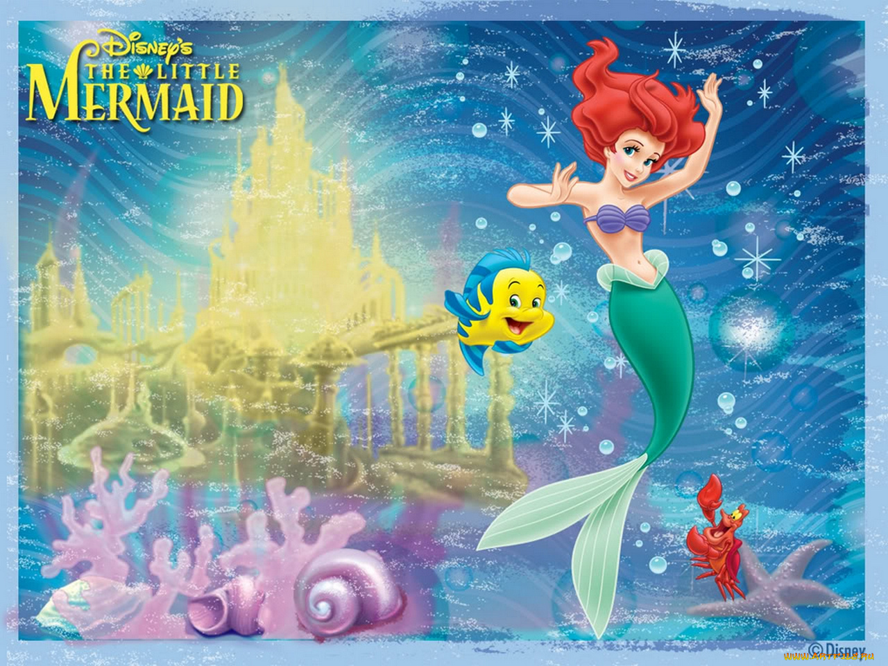 мультфильмы, the, little, mermaid