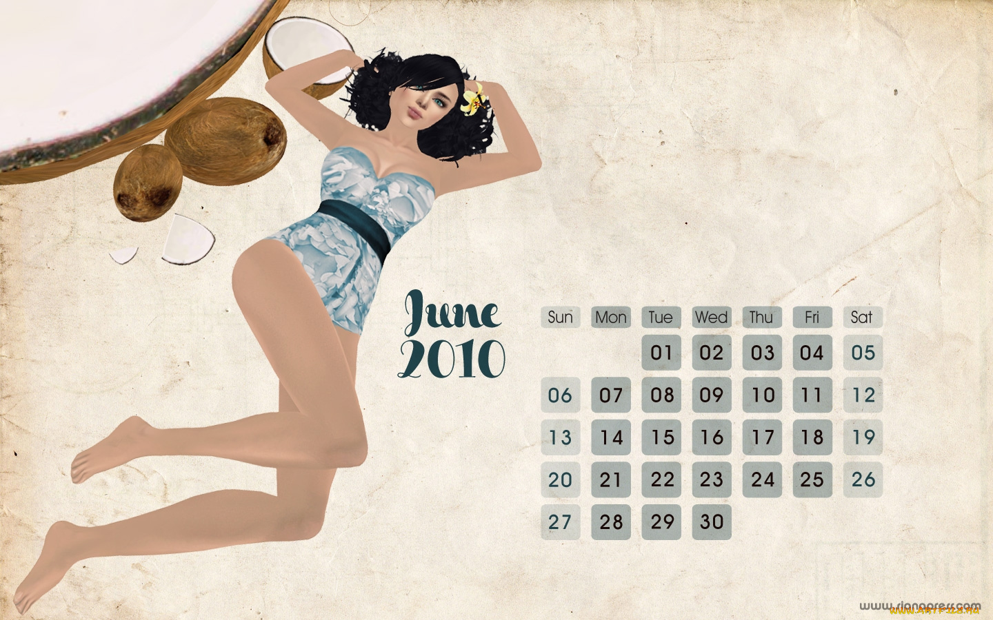 календари, 3д, графика