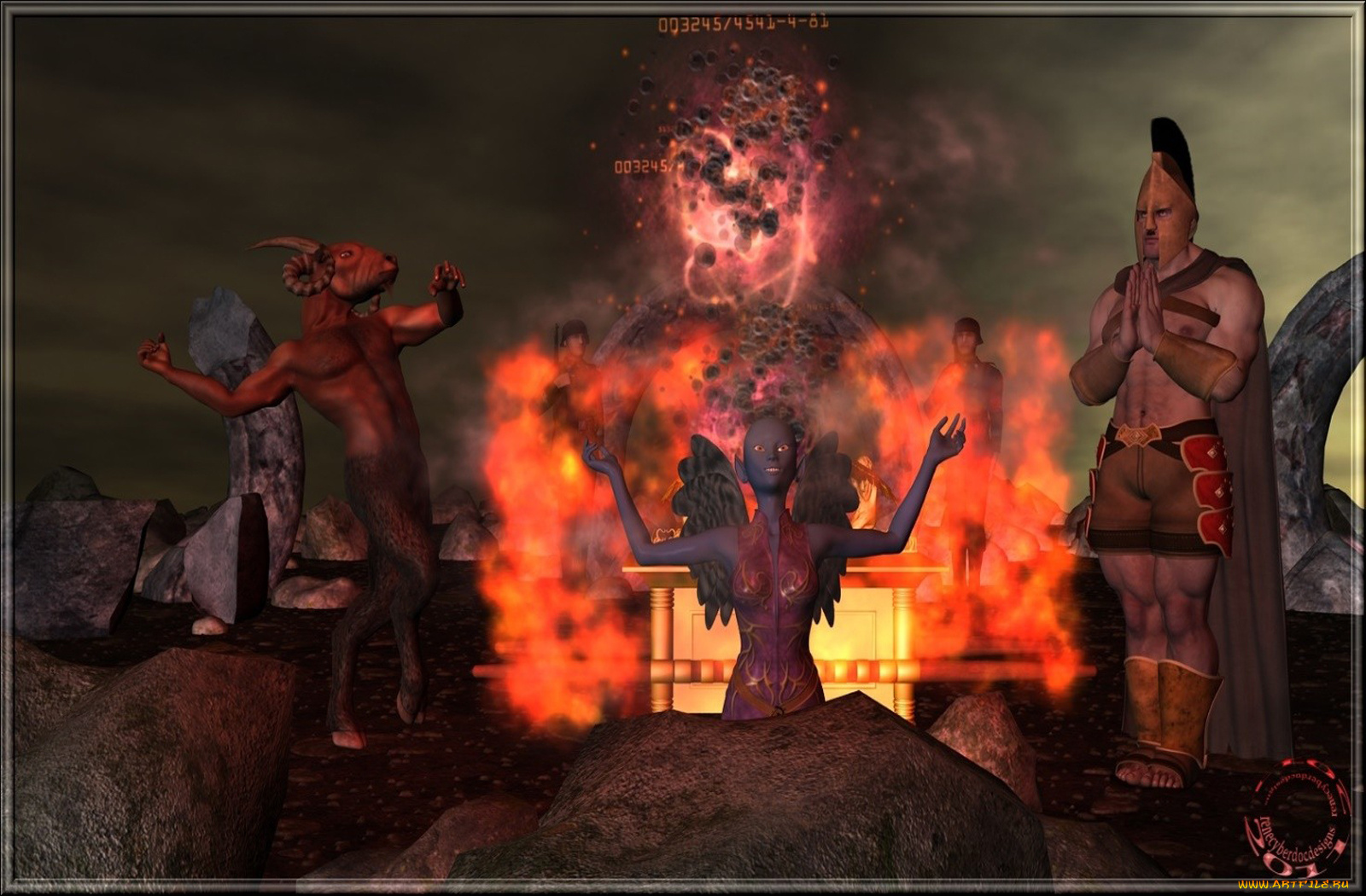 3д, графика, creatures, существа, демоны