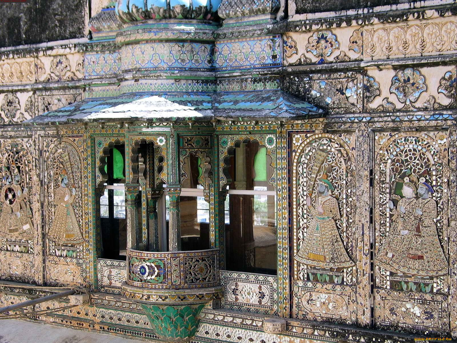 разное, элементы, архитектуры, индия