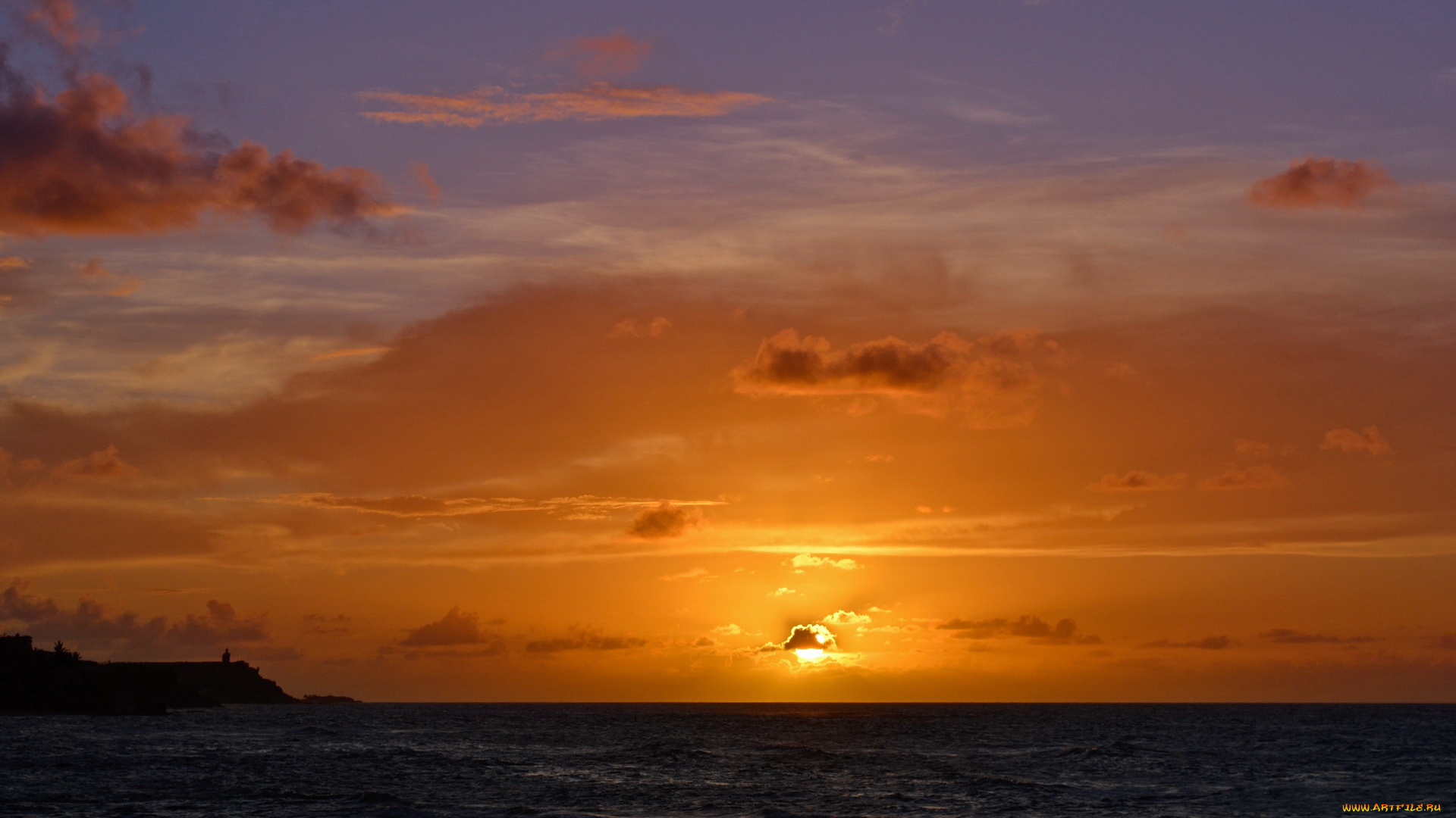 природа, восходы, закаты, облака, закат