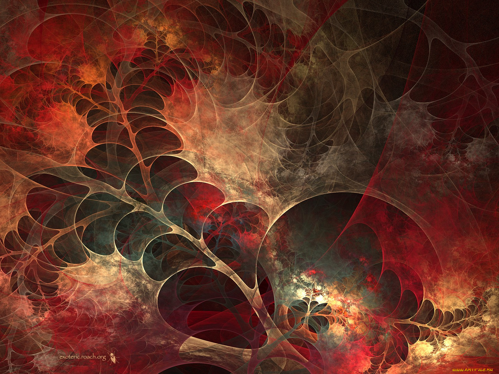 3д, графика, fractal, фракталы, узор, цвета, фон