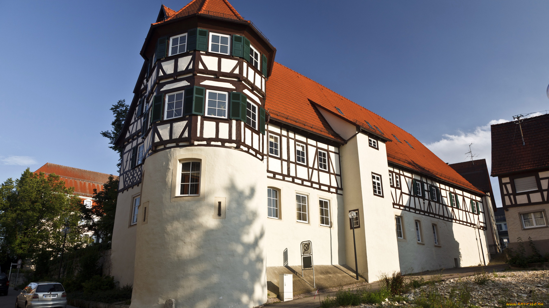 германия, гутсбецирк, мюнзинген, города, здания, дома, дом, улица