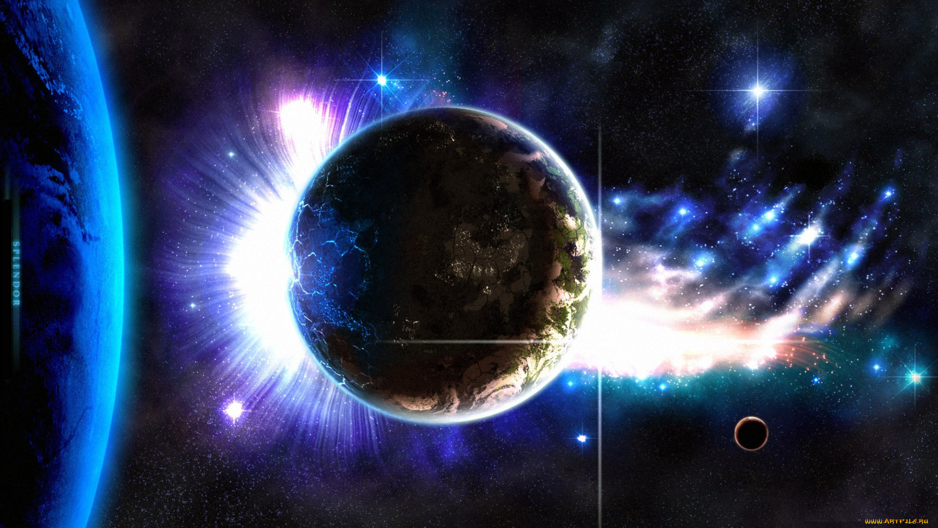 космос, арт, планеты