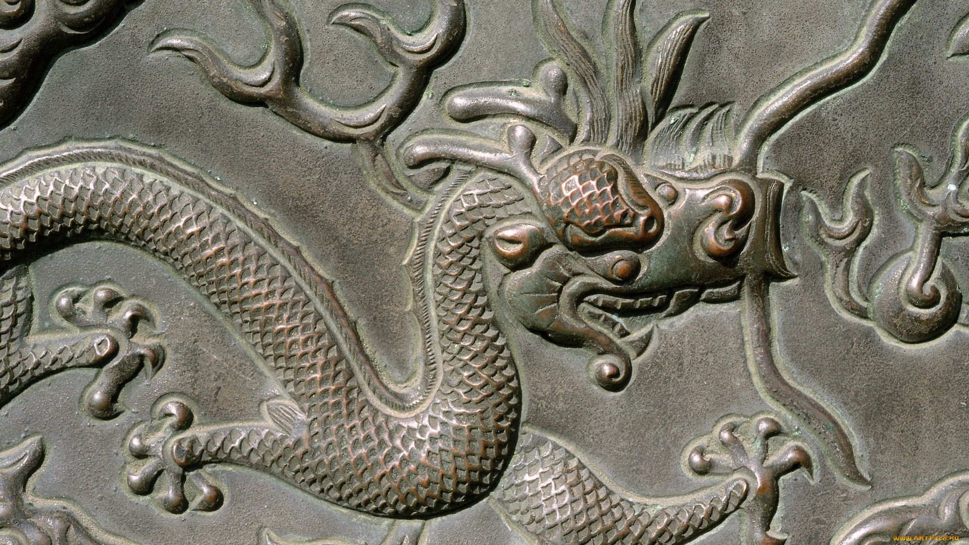 разное, рельефы, статуи, музейные, экспонаты, дракон