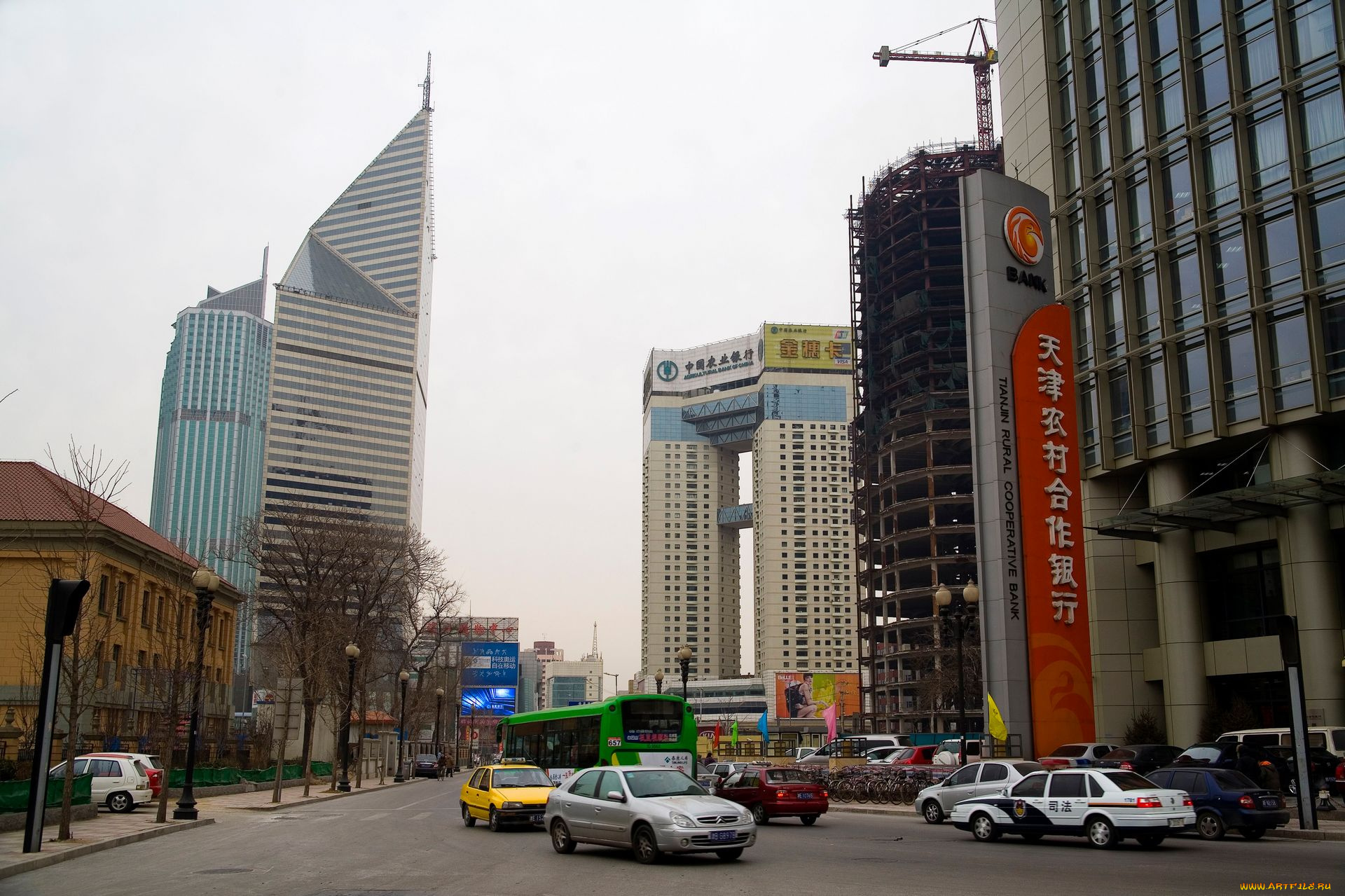 города, шанхай, китай