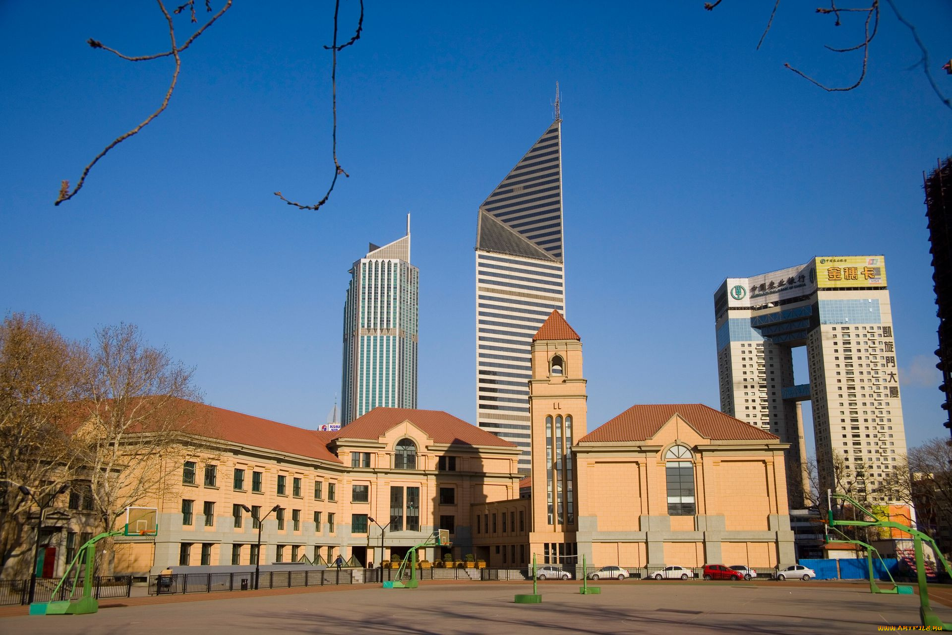 города, шанхай, китай