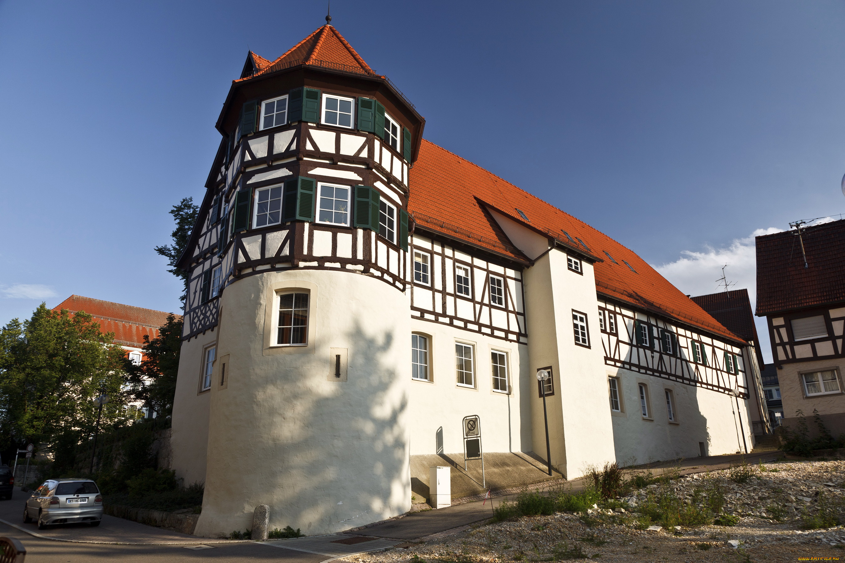 германия, гутсбецирк, мюнзинген, города, здания, дома, дом, улица