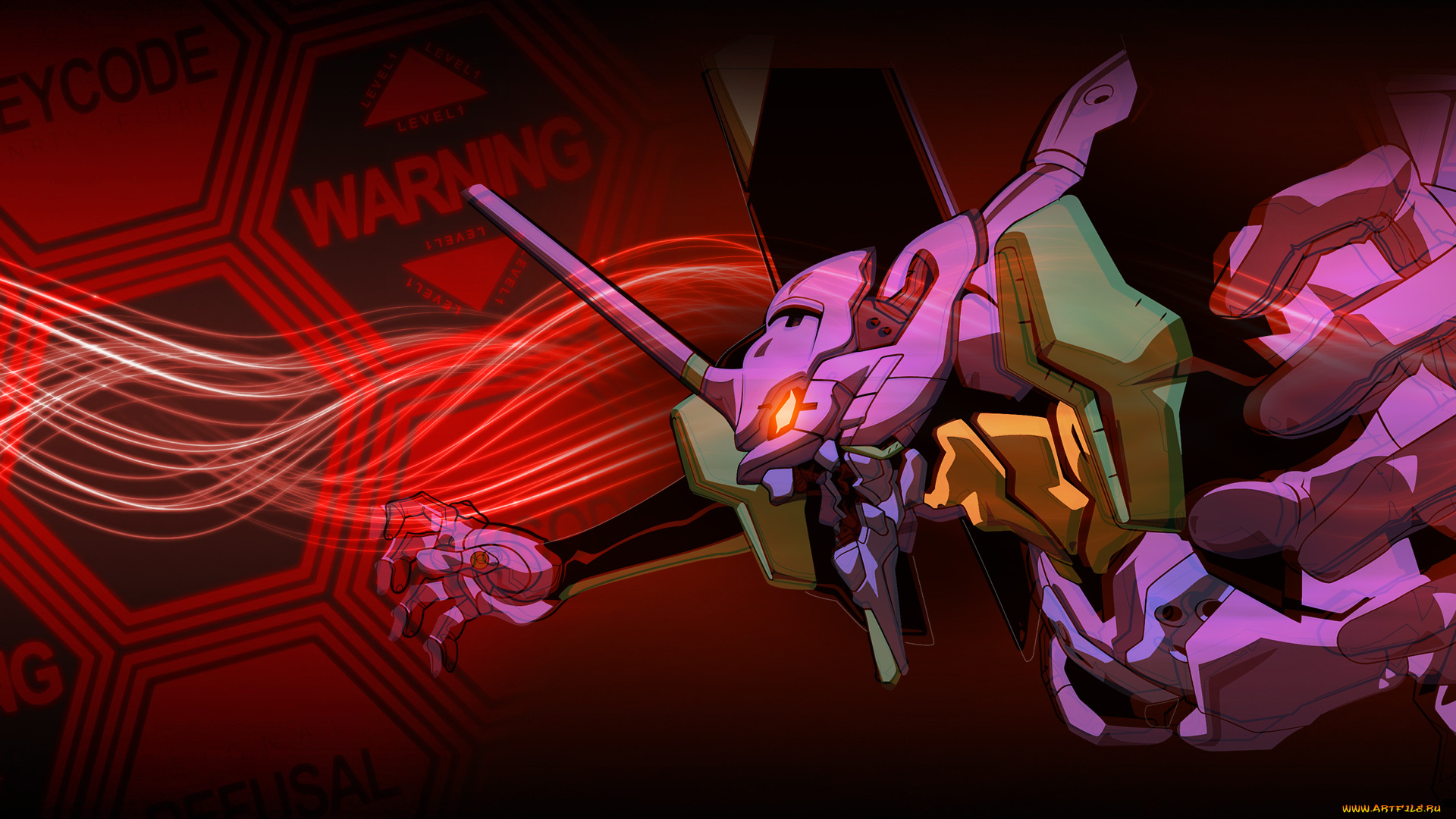 аниме, evangelion, меха, eva01