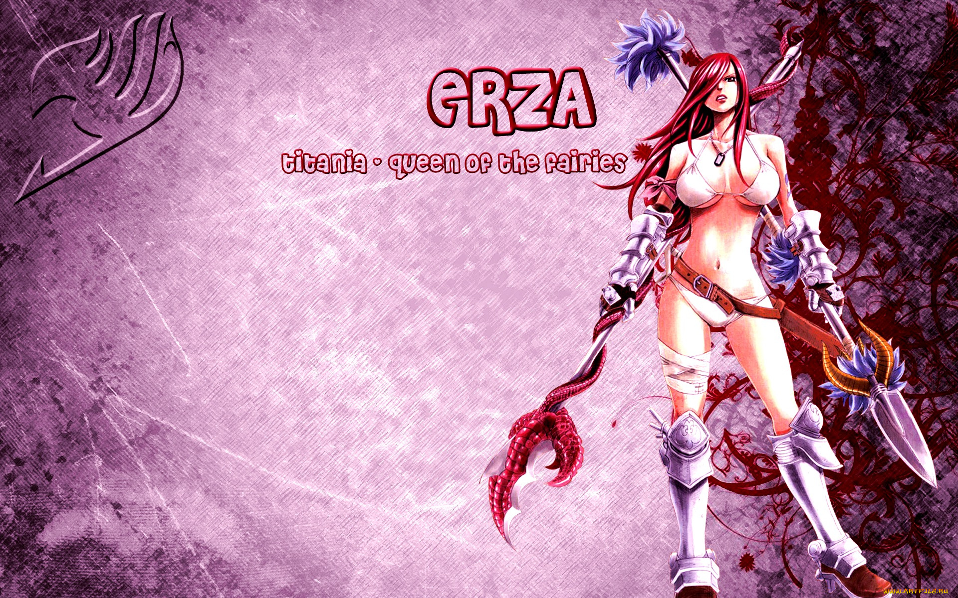 аниме, fairy, tail, elza, волшебник, маг, чародей