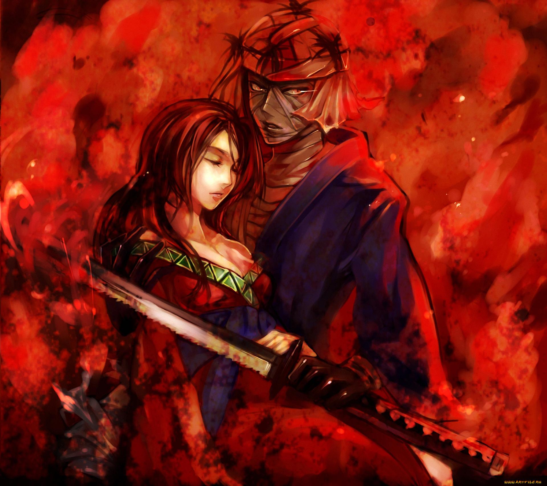 аниме, rurouni, kenshin, самурай, shishio, makoto