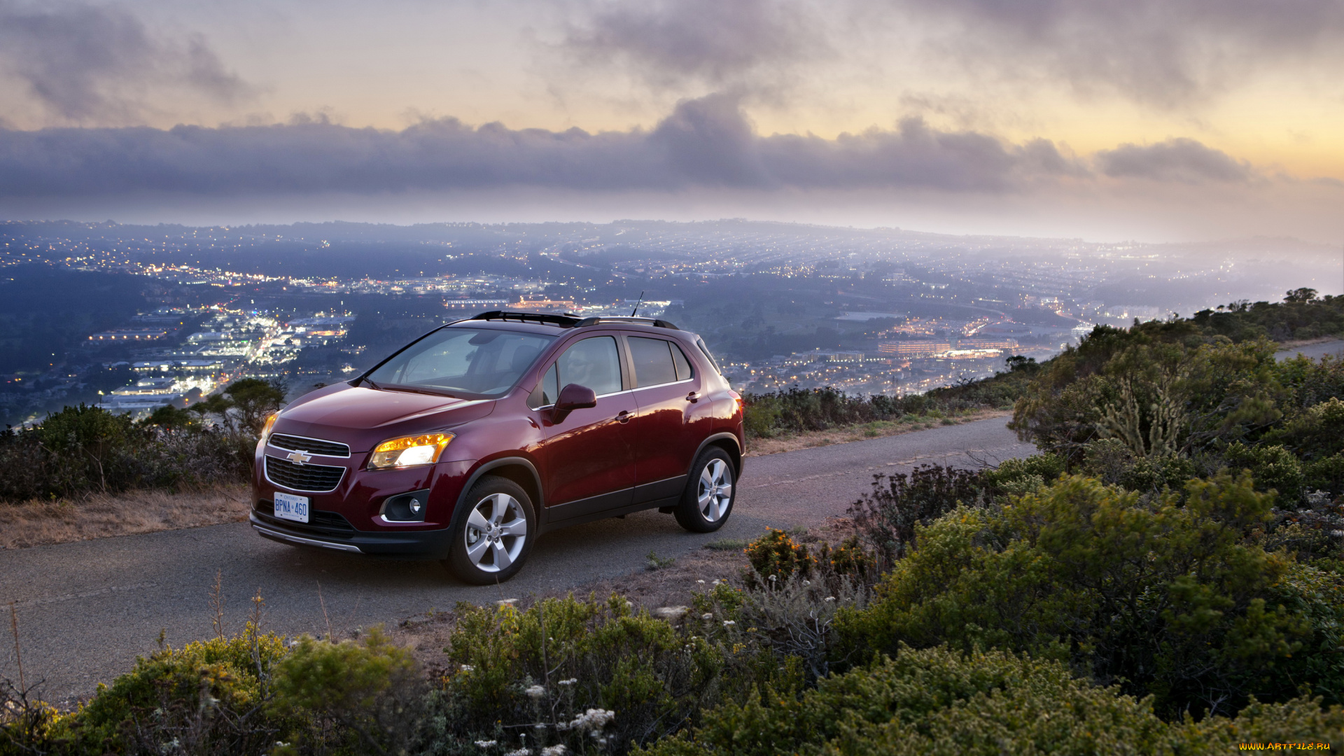 2012, chevrolet, trax, автомобили, chevrolet, бордовый, trax