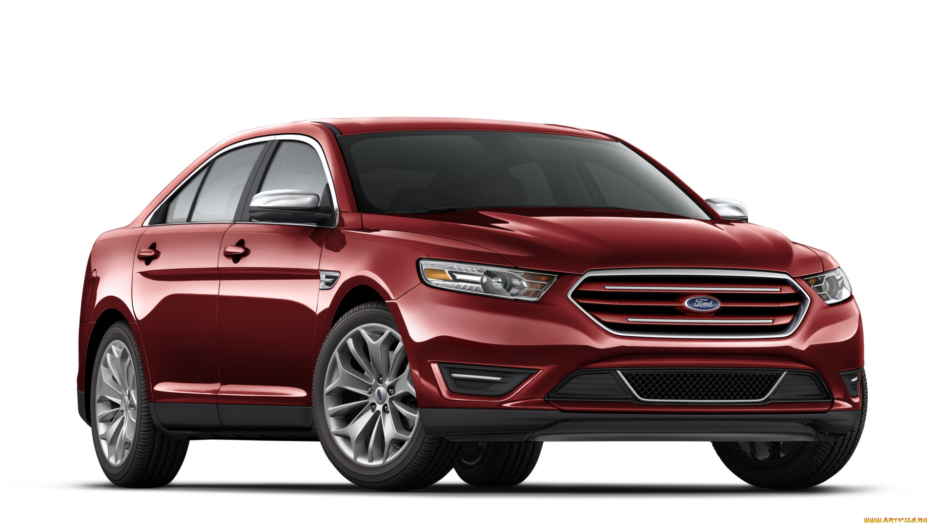 2015, ford, taurus, sho, автомобили, ford, металлик, красный, taurus