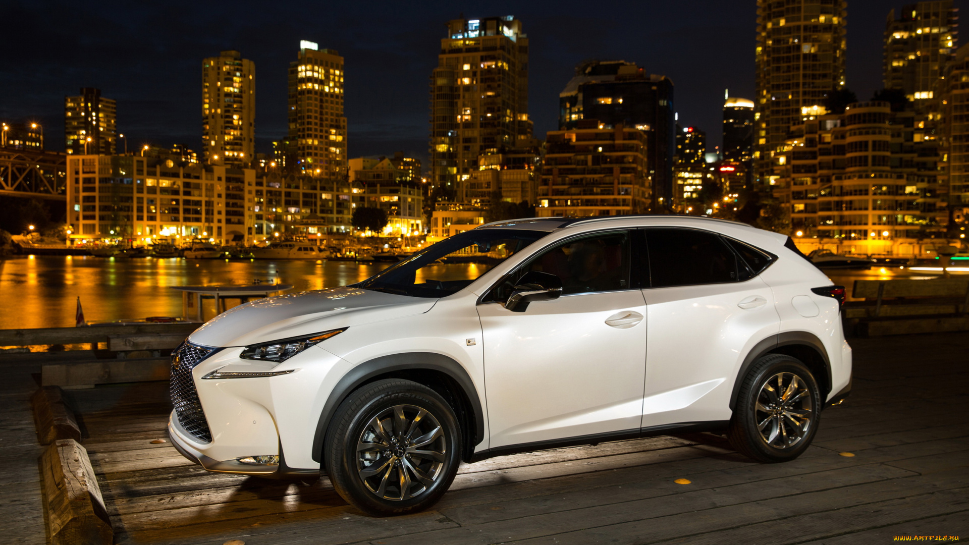 2015, lexus, nx, 200t, f-sport, автомобили, lexus, ночь, белый, улица