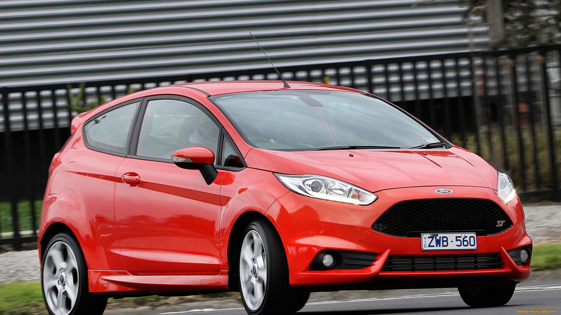 автомобили, ford, st, 3-door, au-spec, 2013г, красный, fiesta