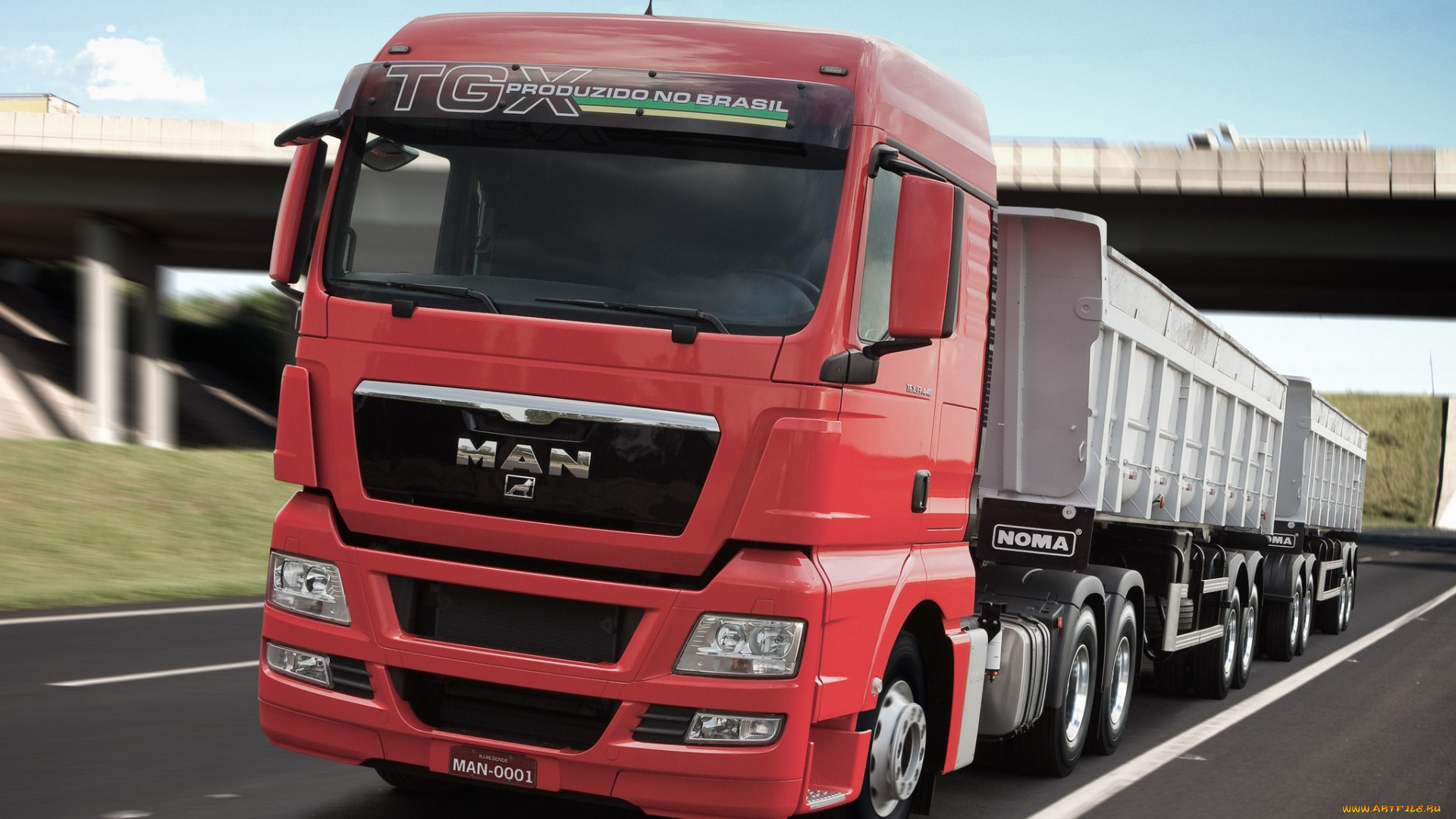 автомобили, man, красный, 33-440, tgx